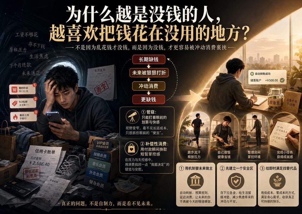 为什么越是没钱的人，越喜欢把钱花在没用的地方？