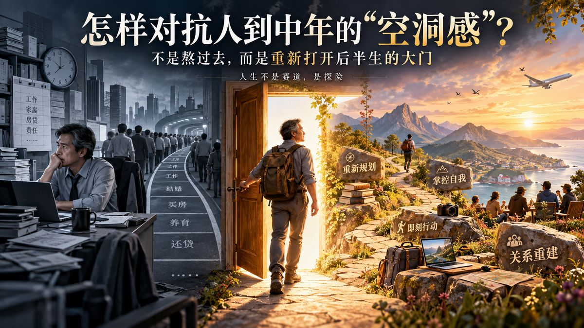怎样对抗人到中年的“空洞感”？