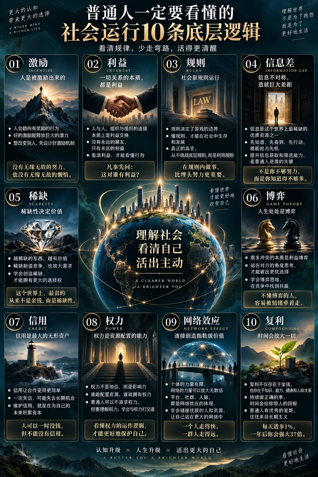 普通人一定要看懂的社会运行10条底层逻辑