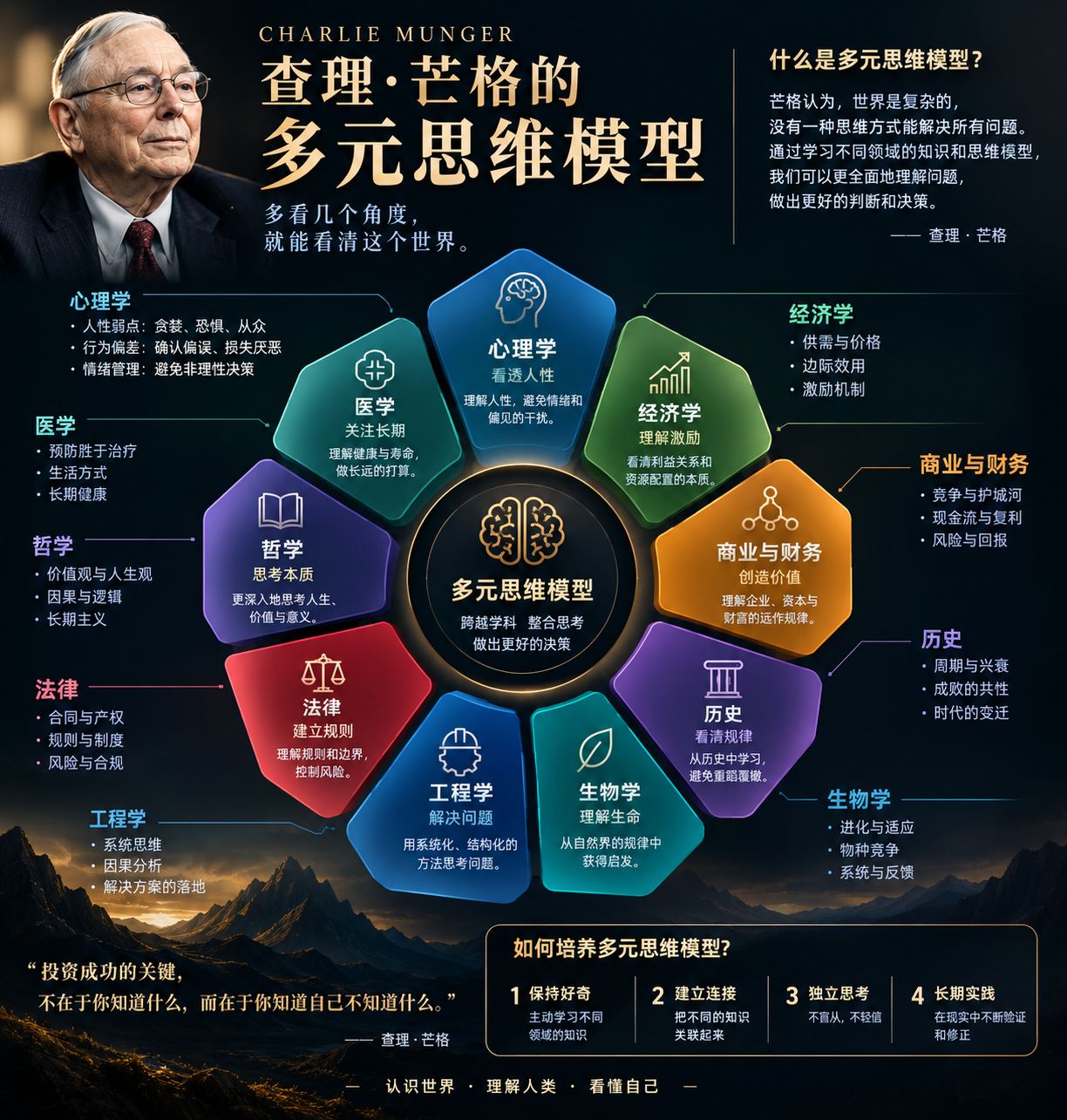 查理·芒格的多元思维模型：高手是如何思考