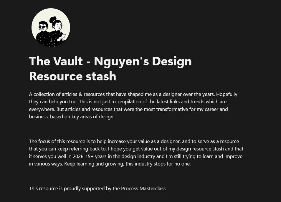 The Vault - Nguyen's Design Resource stash