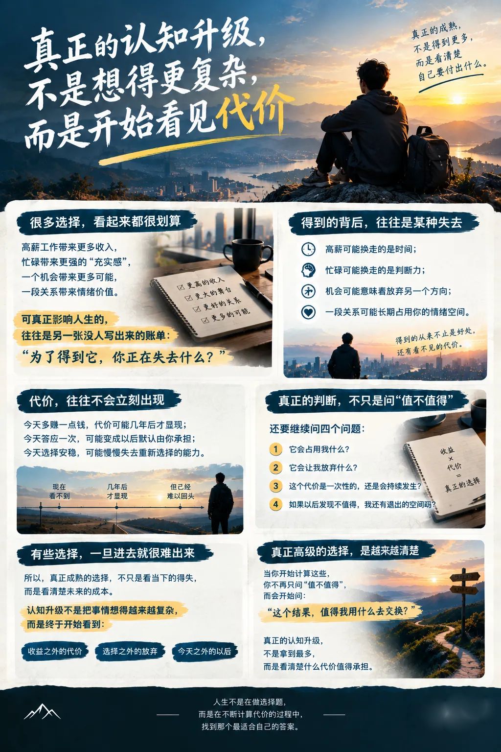 真正的认知升级，不是想得更复杂，而是开始看见代价